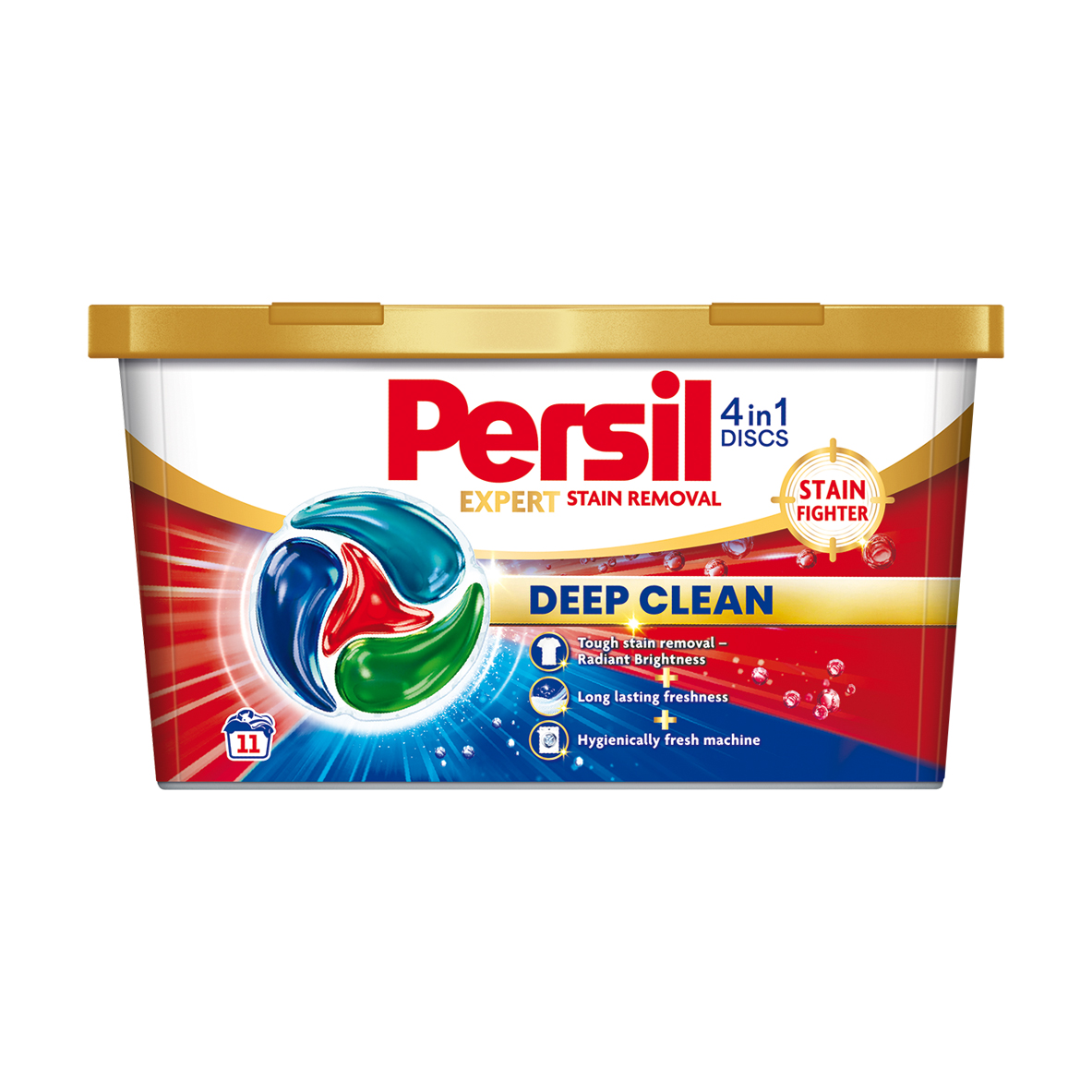 Диски для прання Persil Expert Stain Removal 4 in 1 Discs Deep Clean, 11 циклів прання, 11 шт